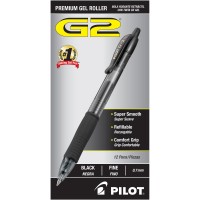PILOT PEN G2 PREM.GEL 7MM BLACK 12X